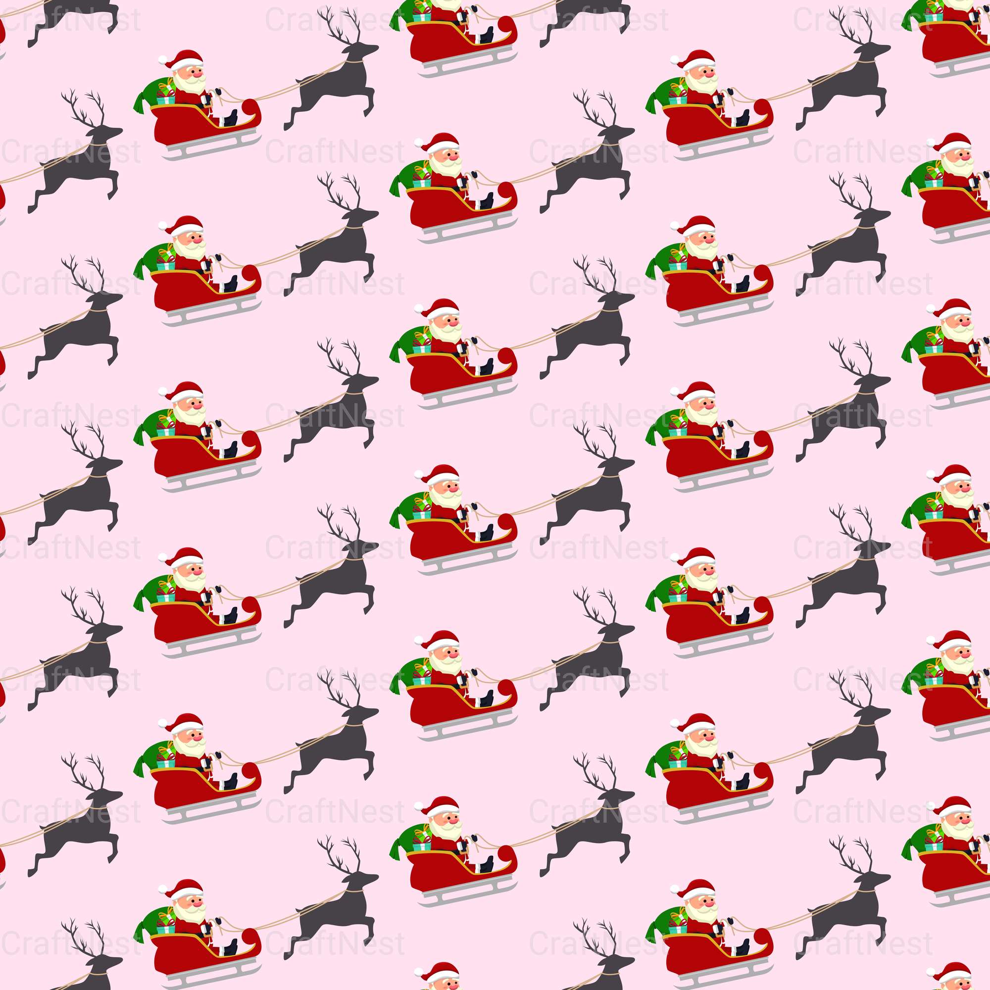 Cute Christmas Sublimation Patterns - CraftNest - Digital Crafting and Art
