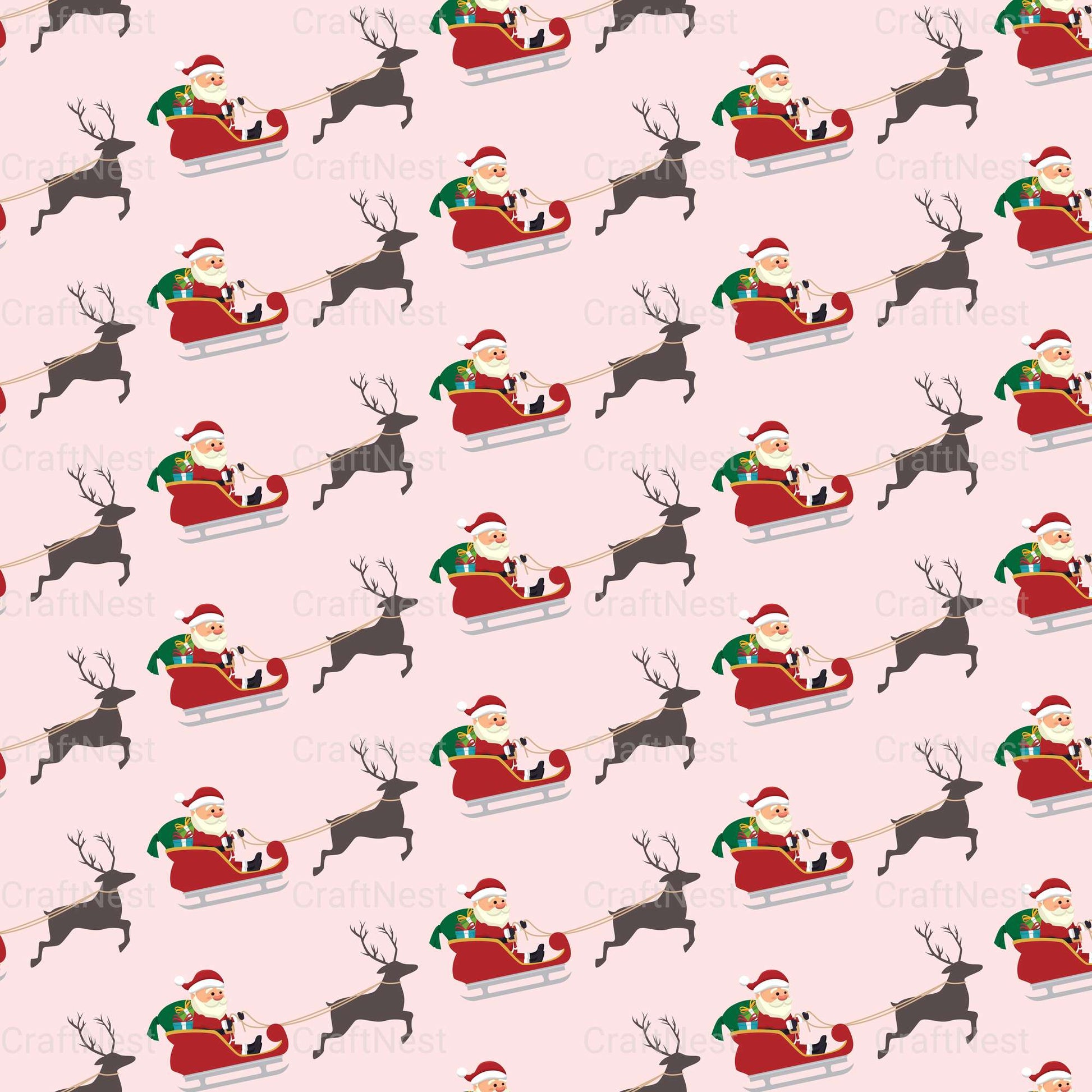 Cute Christmas Sublimation Patterns - CraftNest - Digital Crafting and Art