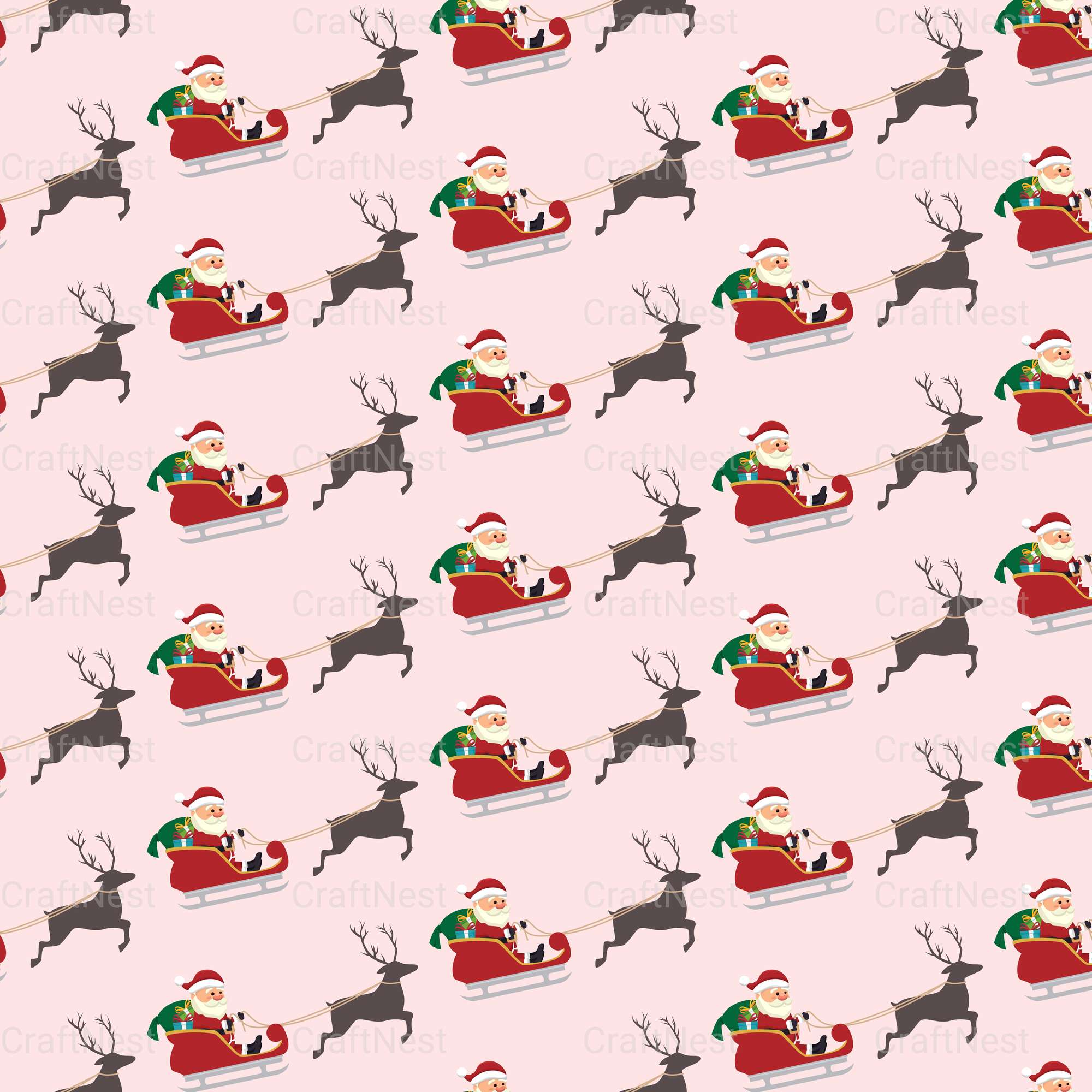 Cute Christmas Sublimation Patterns - CraftNest - Digital Crafting and Art