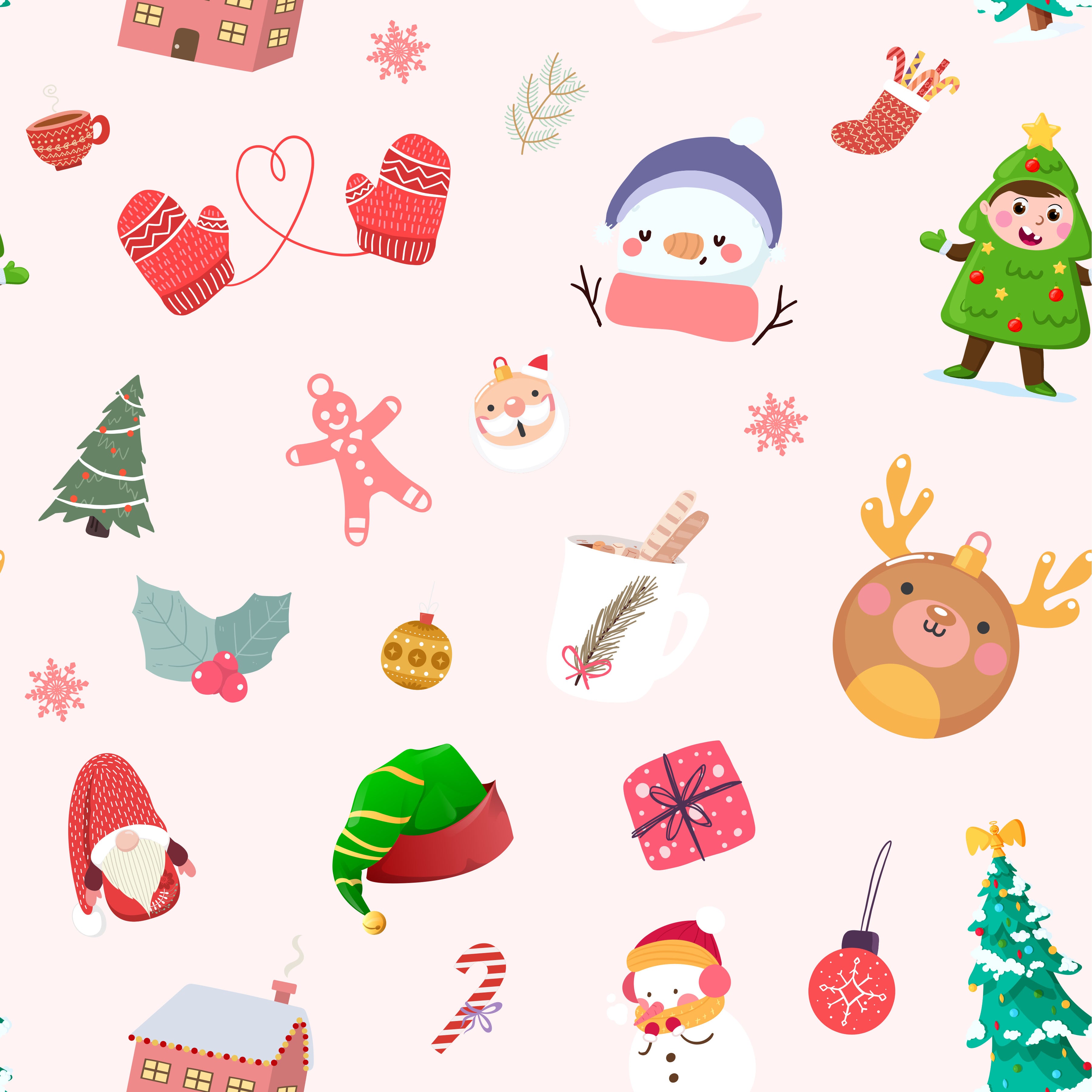 Christmas Sublimation Seamless Patterns - CraftNest - Digital Crafting and Art