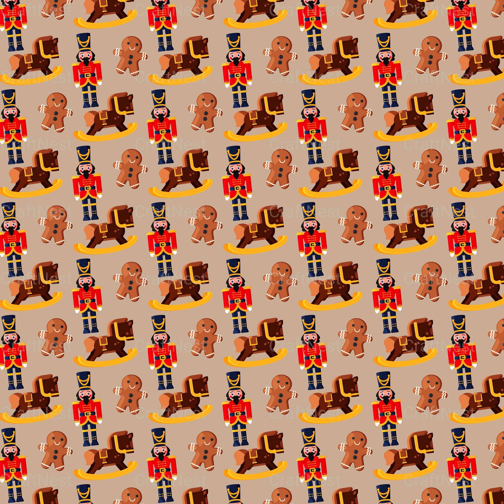 Christmas Seamless Patterns 3 - CraftNest - Digital Crafting and Art