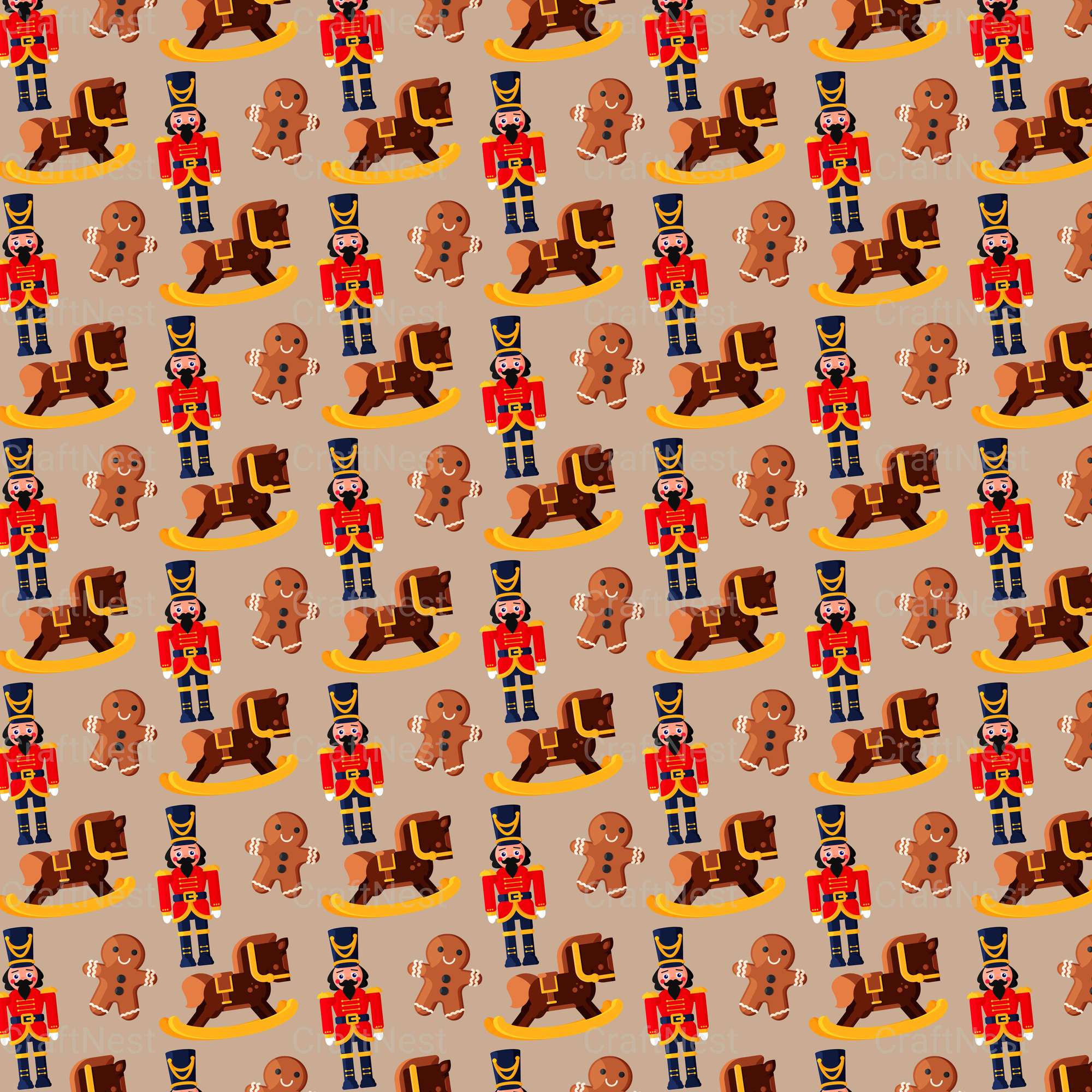 Christmas Seamless Patterns 3 - CraftNest - Digital Crafting and Art