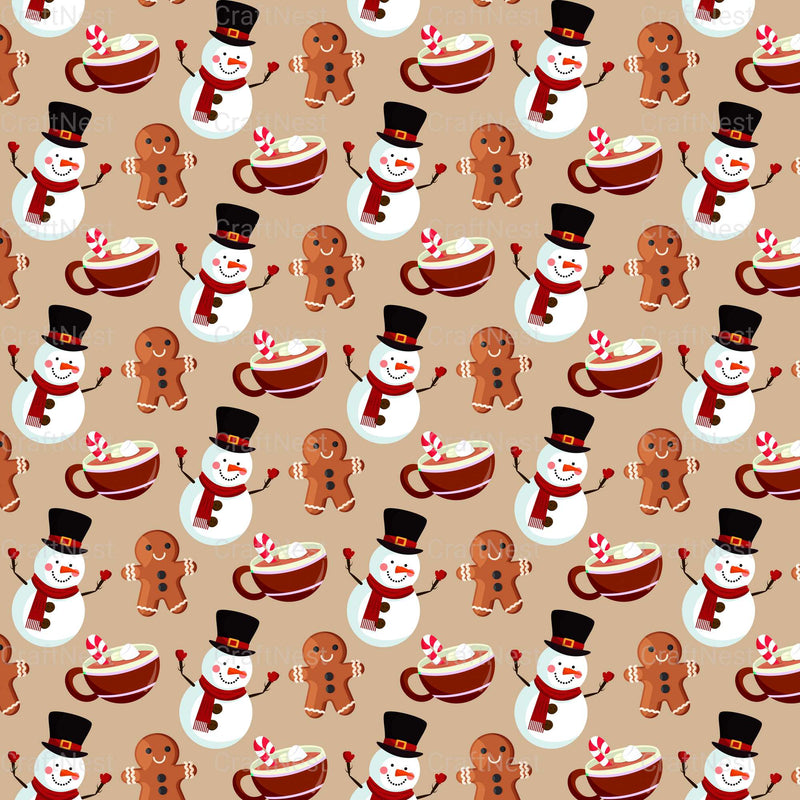 Cute Christmas Sublimation Patterns - CraftNest - Digital Crafting and Art