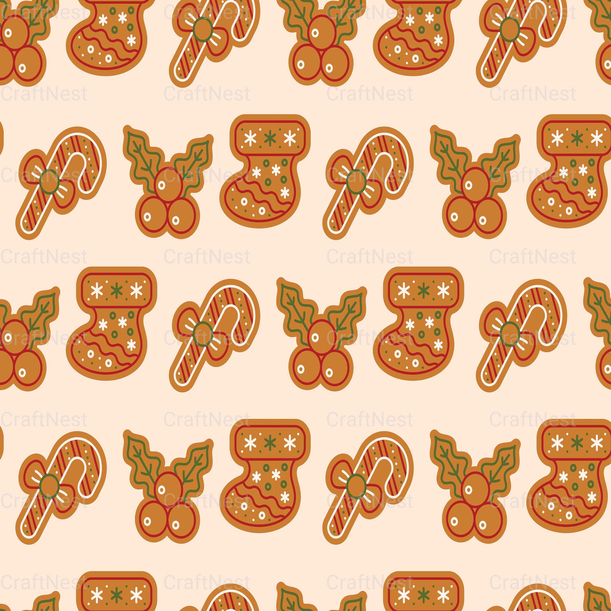 Christmas Seamless Patterns - CraftNest - Digital Crafting and Art