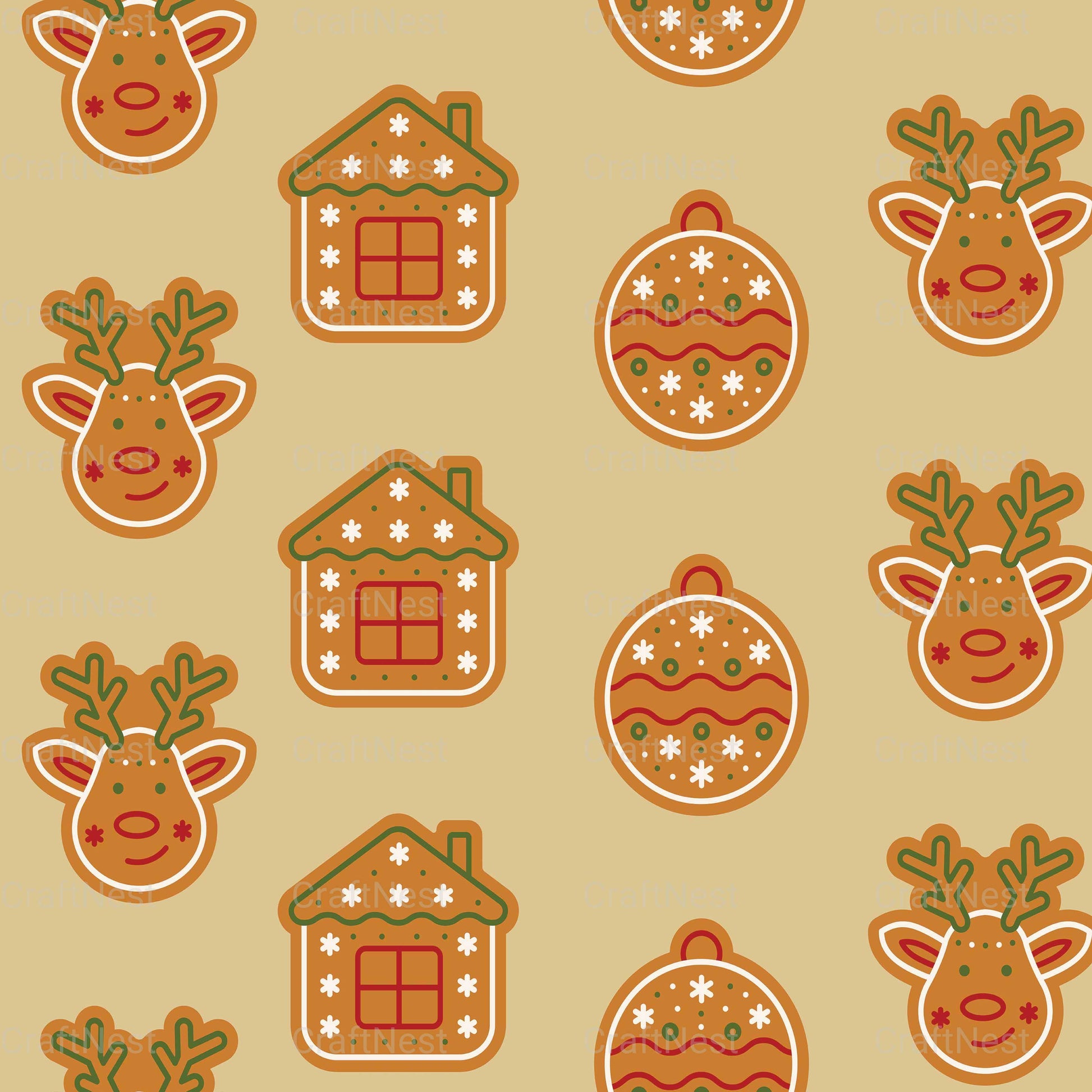 Christmas Seamless Patterns - CraftNest - Digital Crafting and Art