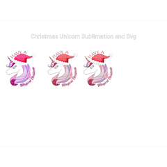 Christmas Unicorn SVG - CraftNest - Digital Crafting and Art