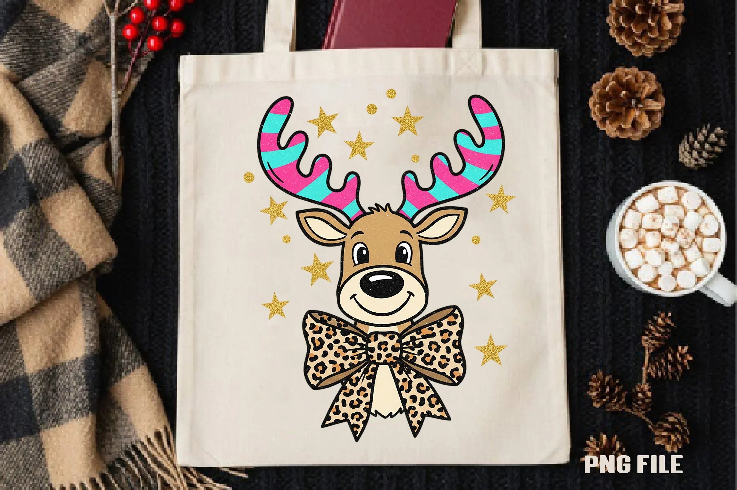 Christmas Deer Clipart Bundle - CraftNest - Digital Crafting and Art