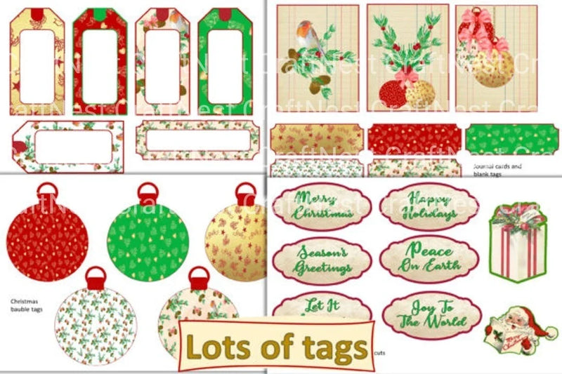 Christmas Clipart Bundle: 86 Festive Pieces - CraftNest - Digital Crafting and Art