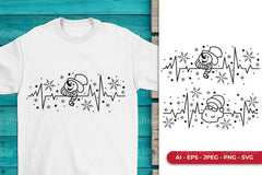 Christmas Heartbeat Monogram SVG Bundle - CraftNest - Digital Crafting and Art