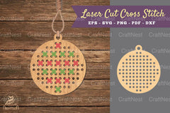 Circle Laser Cut Cross Stitch Design Bundle - CraftNest - Digital Crafting and Art
