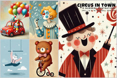 Circus in Town - Nursery - CraftNest - Digital Crafting and Art