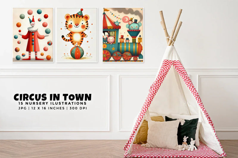 Circus in Town - Nursery - CraftNest - Digital Crafting and Art