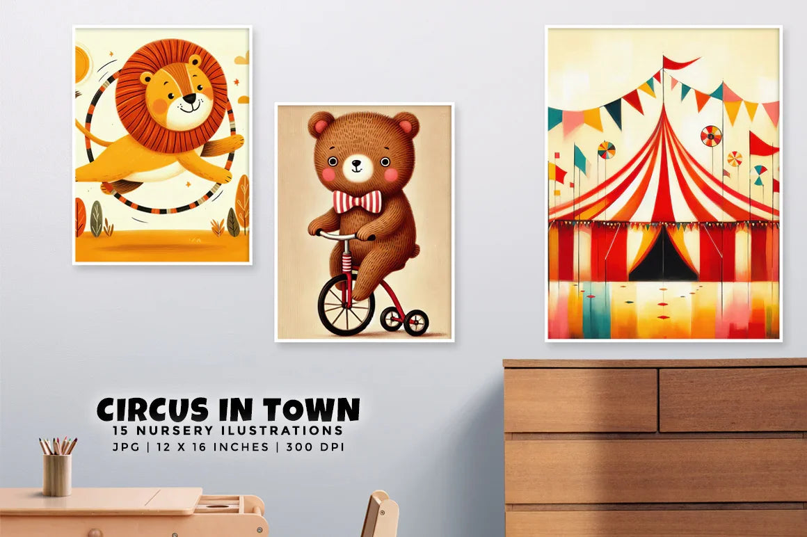 Circus in Town - Nursery - CraftNest - Digital Crafting and Art