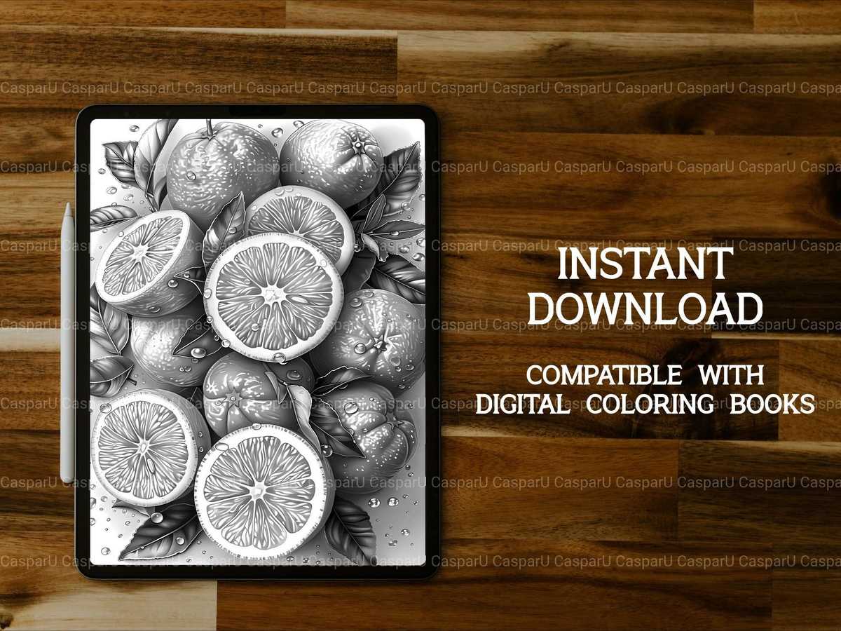 Citrus Spectrum Coloring Books - CraftNest - Digital Crafting and Art