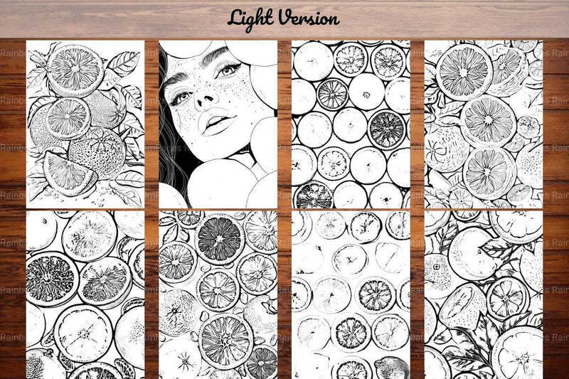 Citrus Spectrum Coloring Books - CraftNest - Digital Crafting and Art