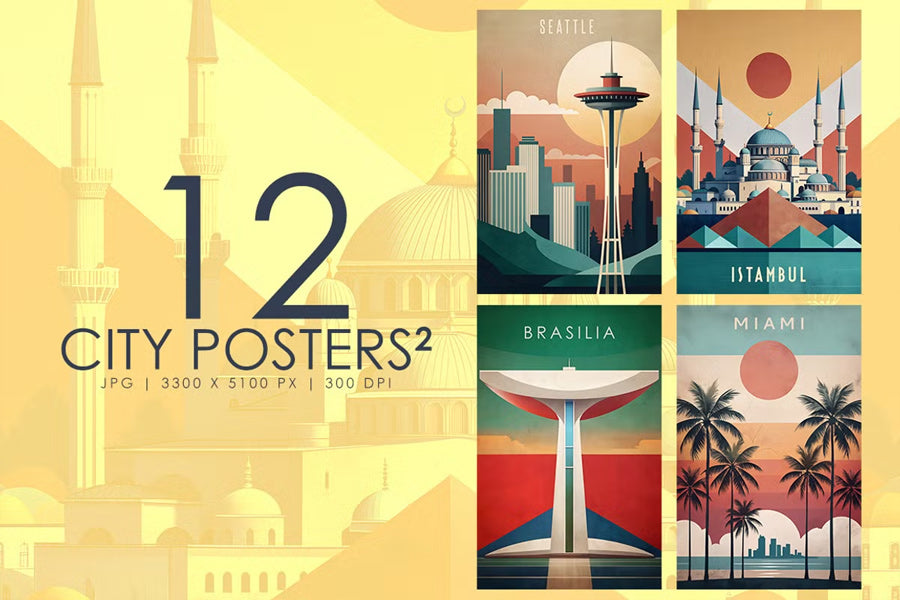 City Posters 02 - Wall Art