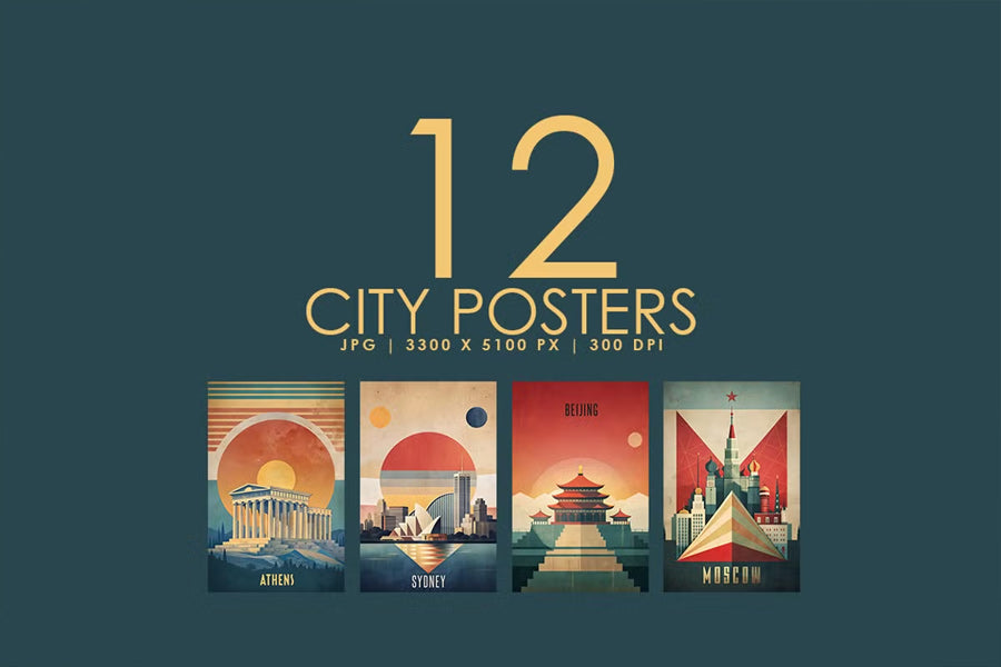 City Posters V01 - Wall Art