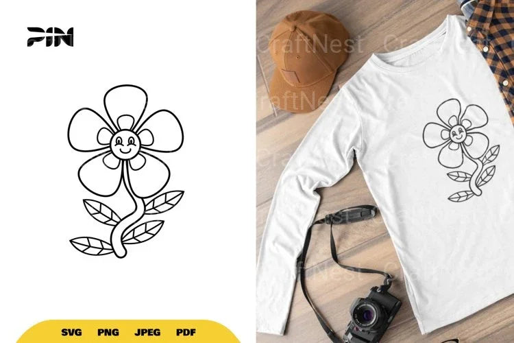 Classic Cartoon Flower SVG Bundle - CraftNest - Digital Crafting and Art