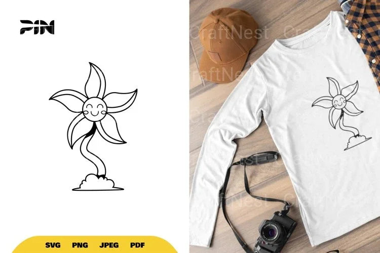 Classic Cartoon Flower SVG Bundle - CraftNest - Digital Crafting and Art