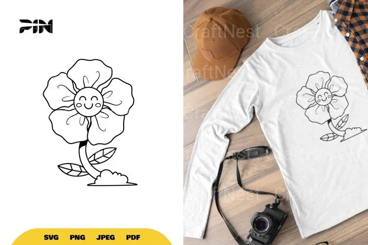 Classic Cartoon Flower SVG Bundle - CraftNest - Digital Crafting and Art