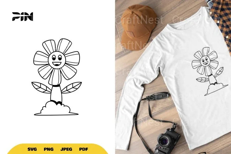 Classic Cartoon Flower SVG Bundle - CraftNest - Digital Crafting and Art