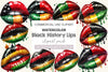 Black History Month Lips Clipart Bundle