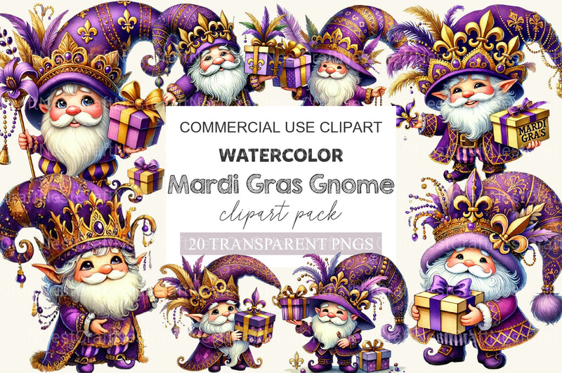Mardi Gras Clipart Bundle 2 - CraftNest - Digital Crafting and Art