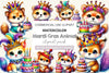Mardi Gras Animal Clipart Bundle
