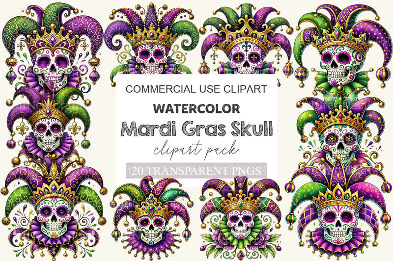 Skull Clipart Bundle 2 - CraftNest - Digital Crafting and Art