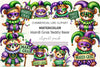 Mardi Gras Teddy Clipart Bundle