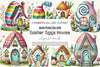 Easter Egg House Clipart Bundle