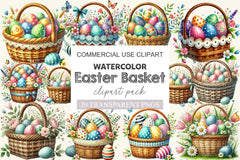 Easter Basket Clipart Bundle 2 - CraftNest - Digital Crafting and Art