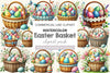 Easter Basket Clipart Bundle