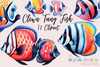Clown Tang Exotic Ocean Fish Clipart Bundle