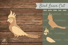 Cockatoo Bird Laser Cut Decoration Clipart Bundle - CraftNest - Digital Crafting and Art