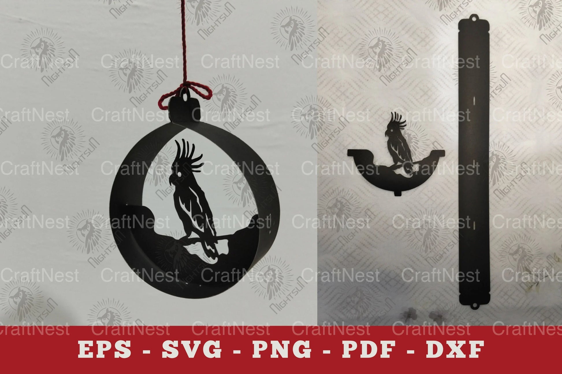 Cockatoo Papercut Ornament Clipart Bundle - CraftNest - Digital Crafting and Art