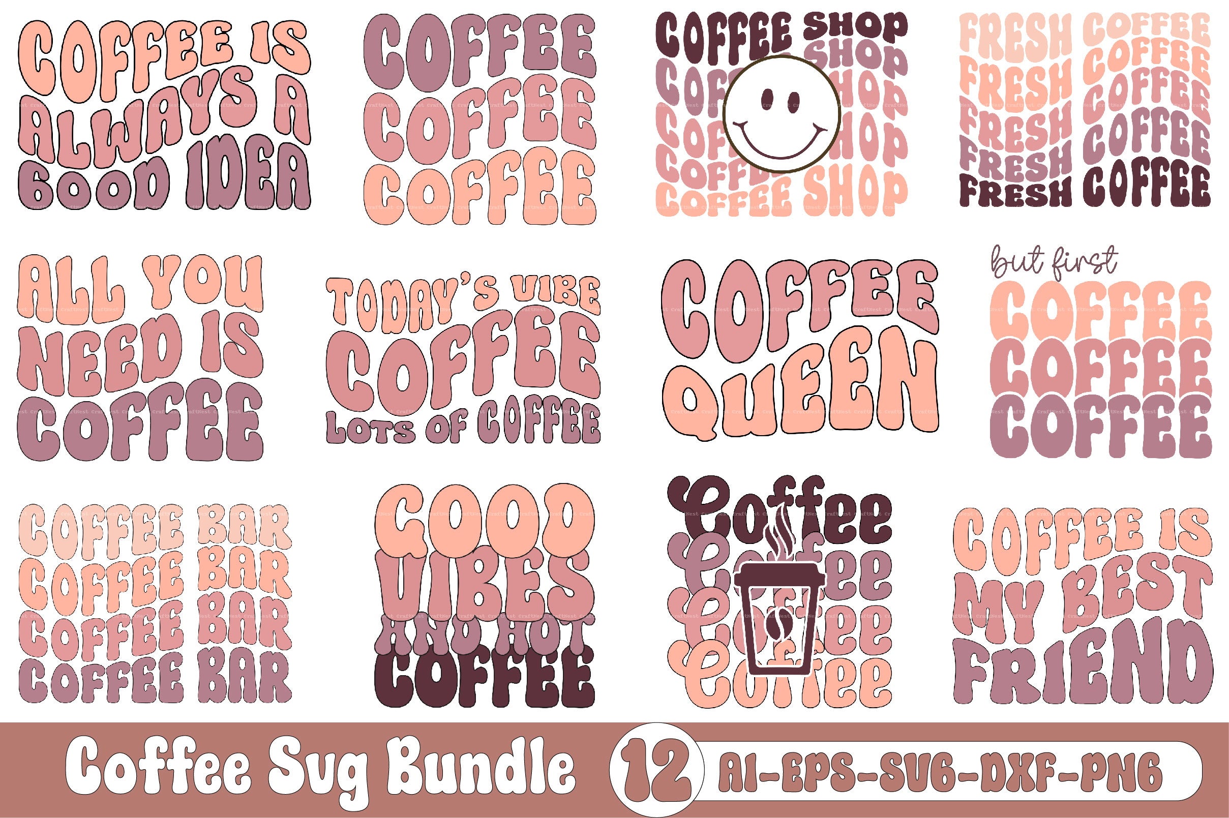 Coffee Design SVG Bundle 8