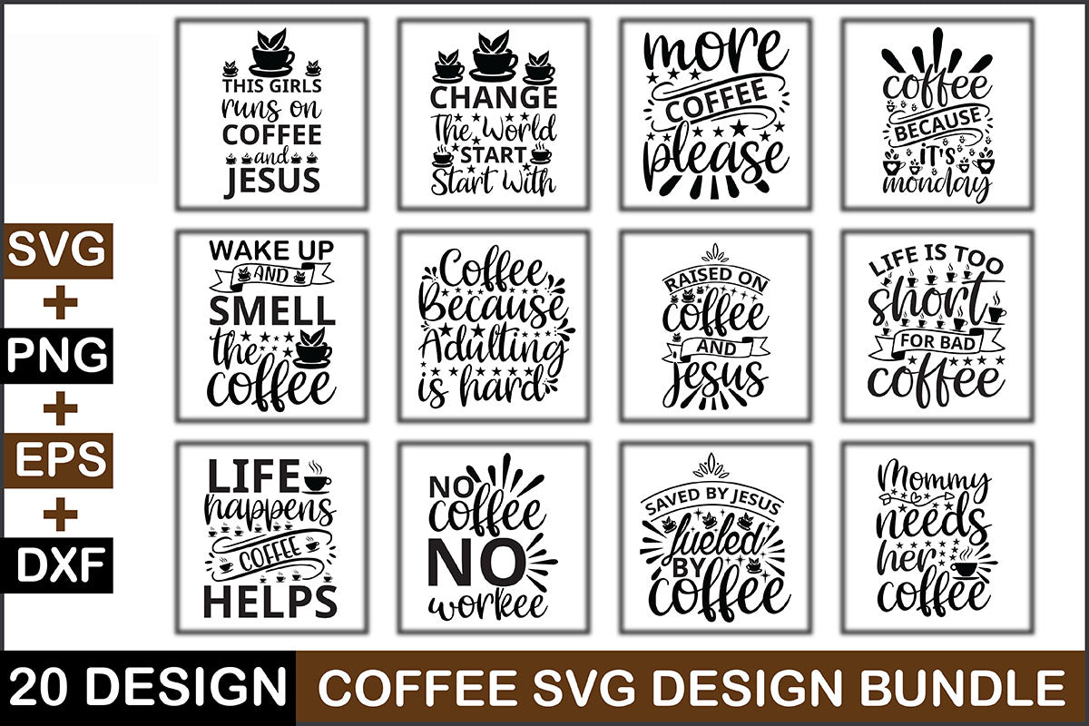 Coffee SVG Bundle - CraftNest - Digital Crafting and Art