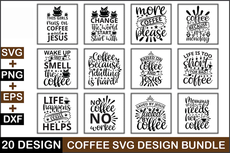 Coffee SVG Bundle - CraftNest - Digital Crafting and Art