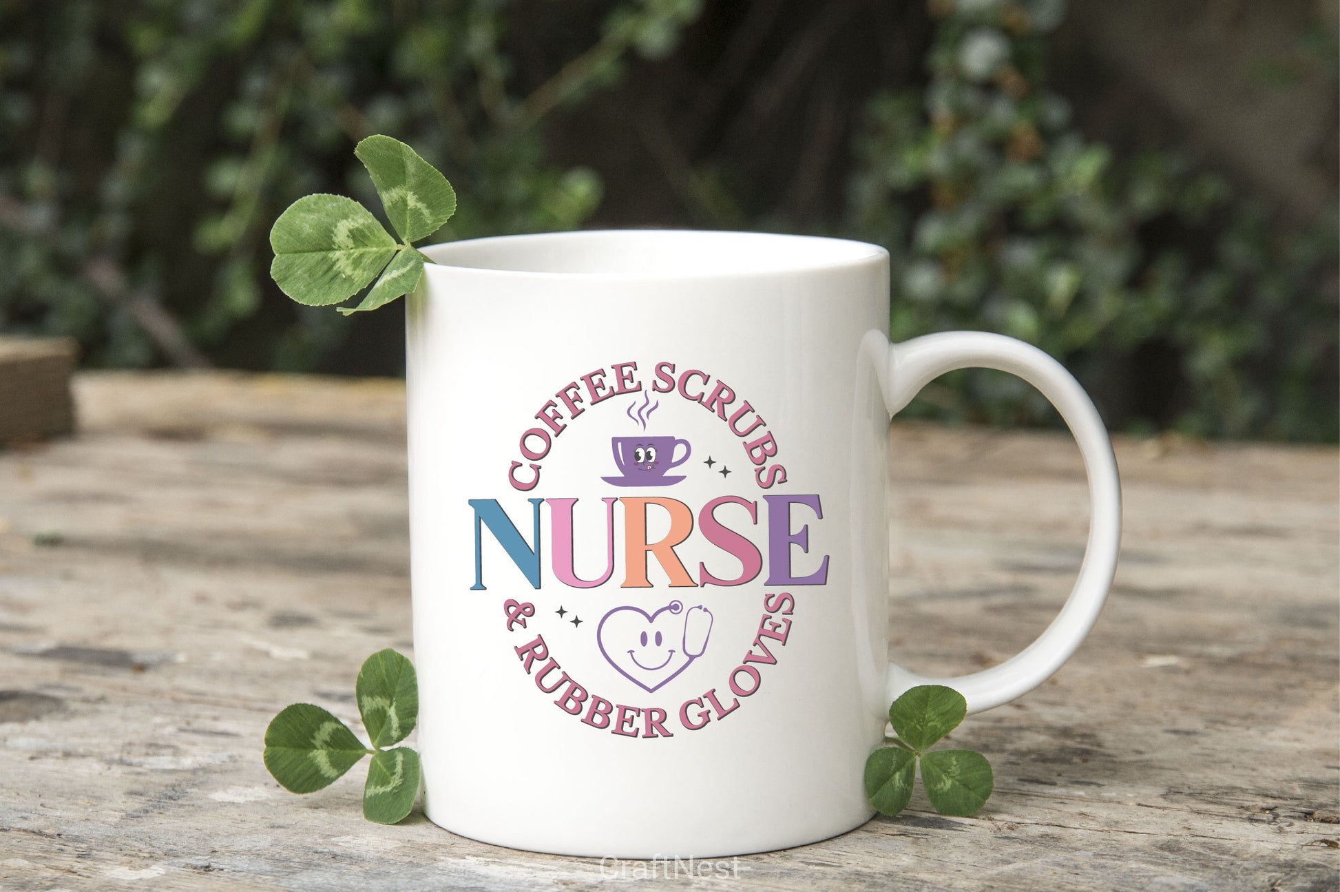 Coffee Scrubs Nurse & Rubber Gloves SVG Bundle - CraftNest - Digital Crafting and Art