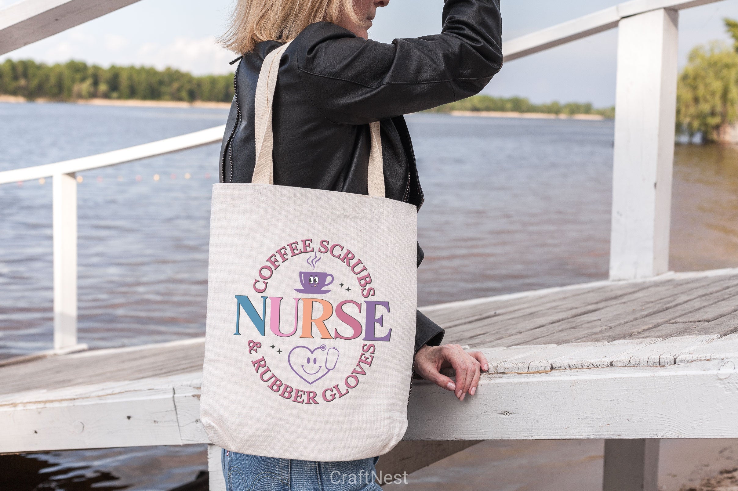 Coffee Scrubs Nurse & Rubber Gloves SVG Bundle - CraftNest - Digital Crafting and Art