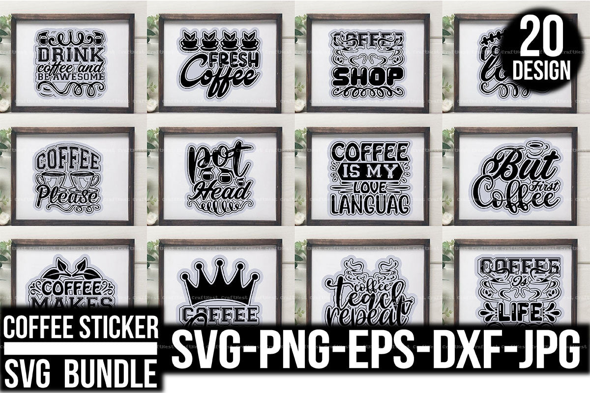 Coffee Design SVG Bundle 4