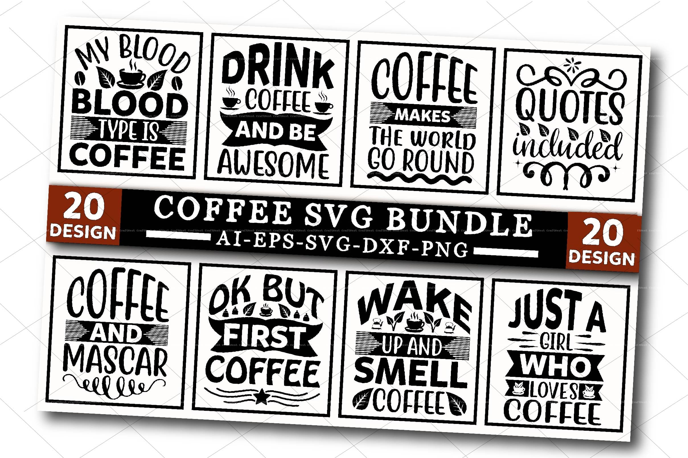 Coffee Design SVG Bundle 9