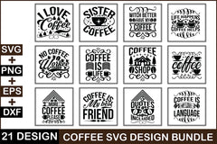 Coffee SVG Bundle 8 - CraftNest - Digital Crafting and Art