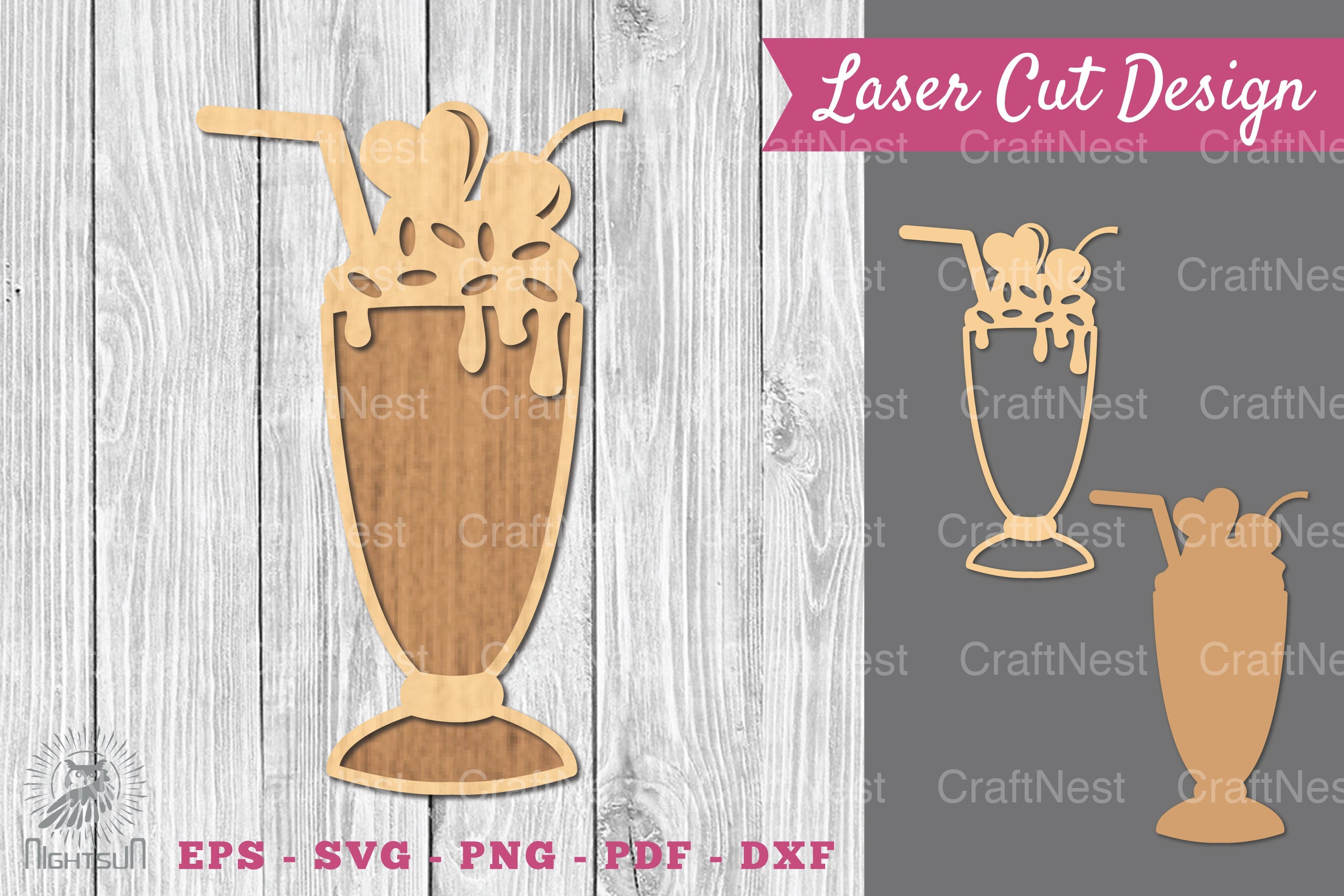 Cold Drinks Laser Cut Decoration SVG Bundle - CraftNest - Digital Crafting and Art