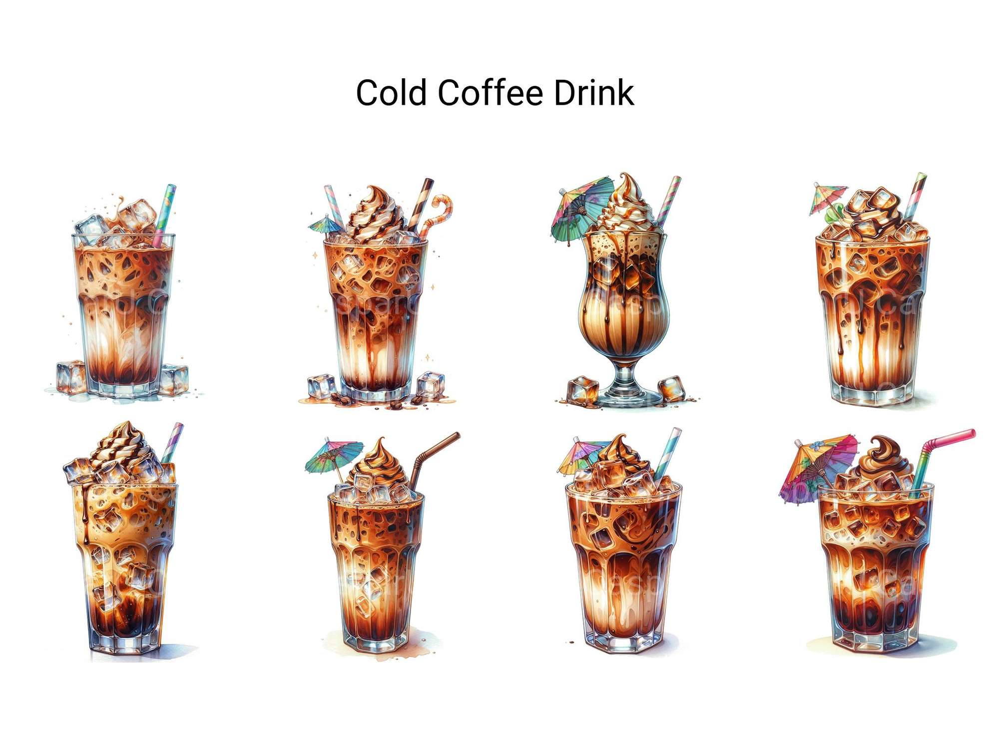 Cold Coffee Drink - CraftNest - Digital Crafting and Art