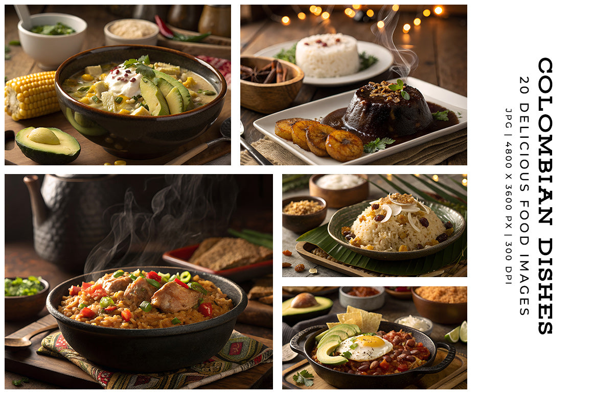 Colombian Dishes - Stock Images