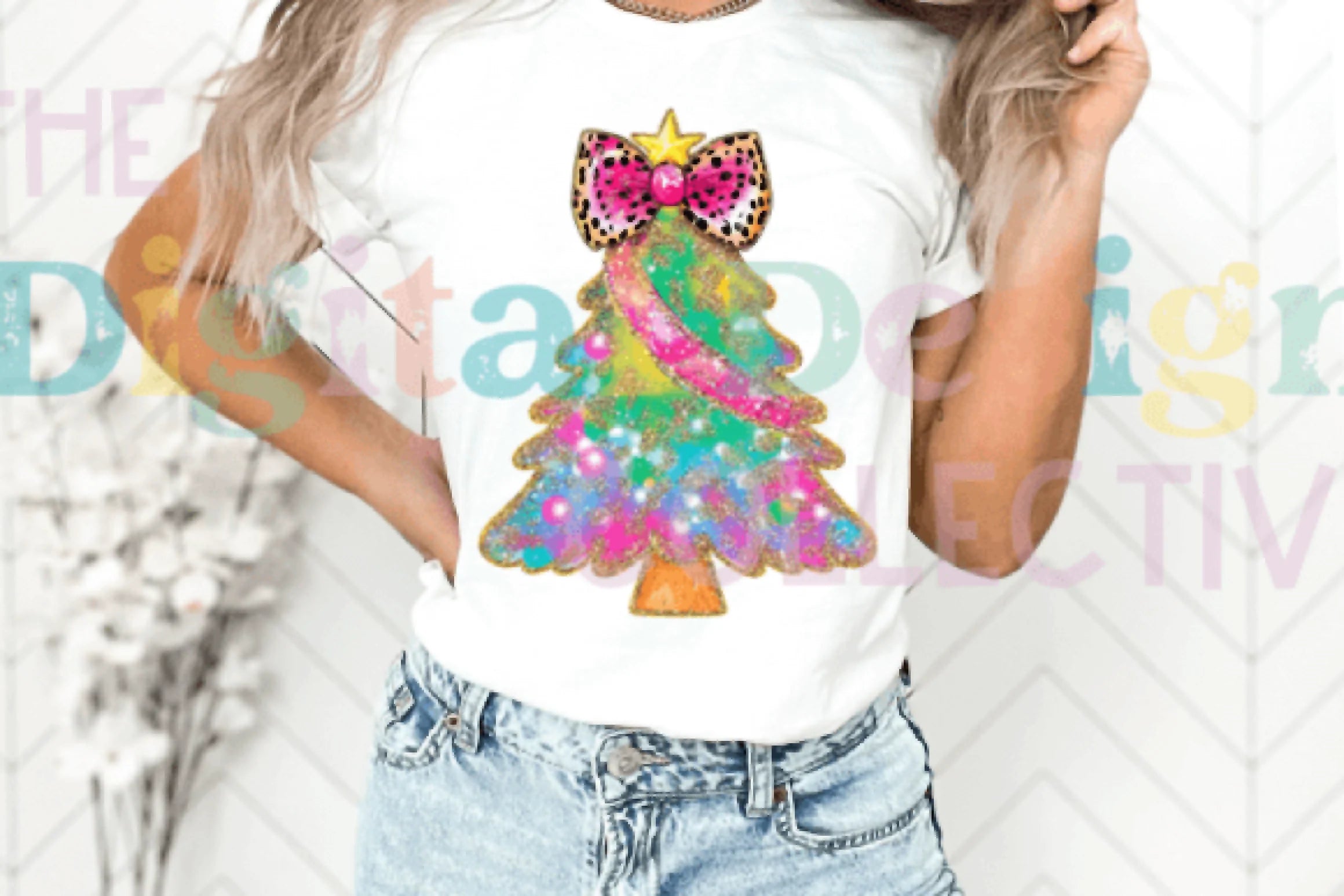 Coquette Glitter Christmas Tree Clipart Bundle - CraftNest - Digital Crafting and Art