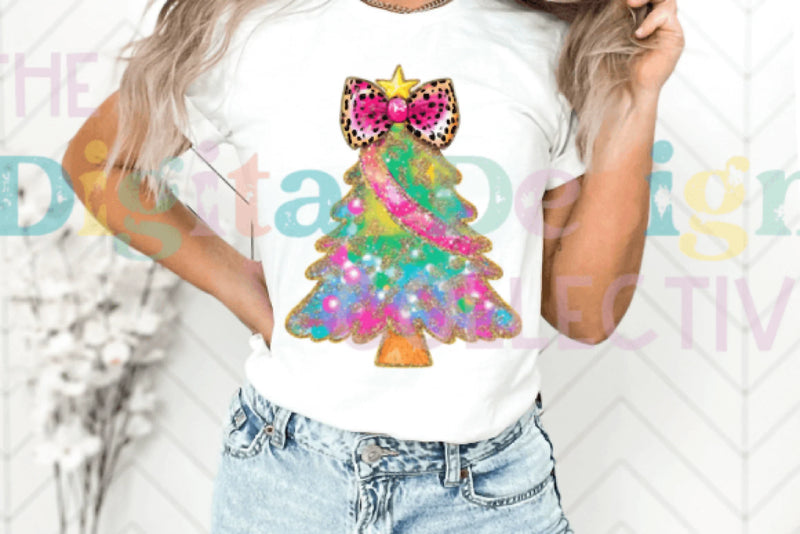 Coquette Glitter Christmas Tree Clipart Bundle - CraftNest - Digital Crafting and Art