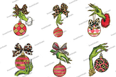 Colorful Coquette Christmas Ornament Clipart Bundle - CraftNest - Digital Crafting and Art